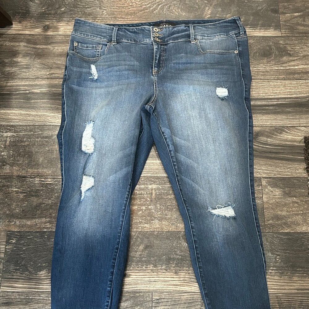 Torrid Jegging, Blue Medium Wash, Size 22R Women's